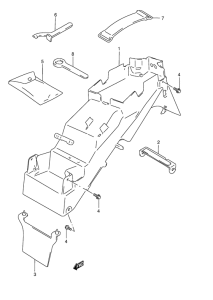 GSF1200S Заднее крыло