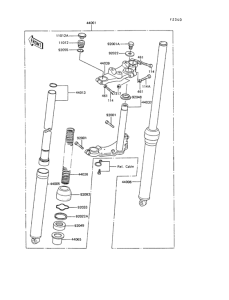 KE100 Передняя вилка