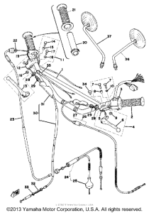 DT175C Handlebar-cable