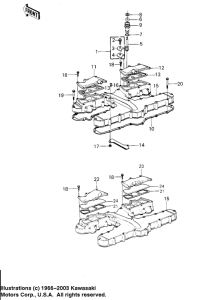  Крышка головки цилиндров