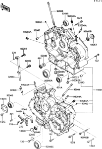 VN750 Картер двигателя