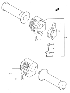 GSX600 Рулевой переключатель