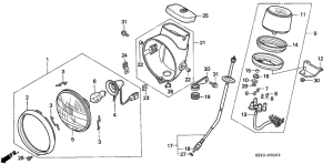 CT110 Headlight / meter