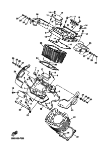 XVS1300A Цилиндр