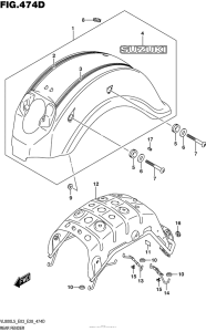 VL800B Rear Fender (Vl800Tl5 E28)