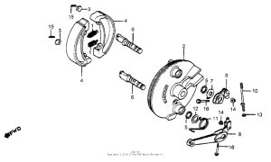 CR450 Front brake panel 81
