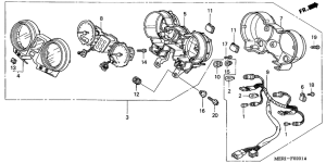 CBF600 (Naked, ABS) Измерительный прибор