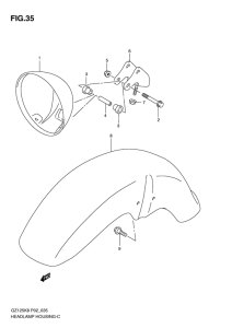 GZ125 Фара головного света