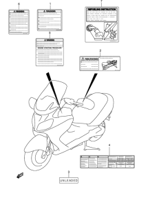 AN650 (ABS) Honda mark