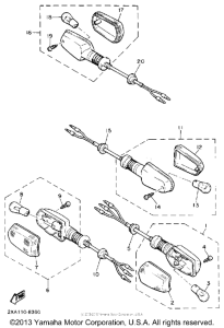 YX600AC Поворотники