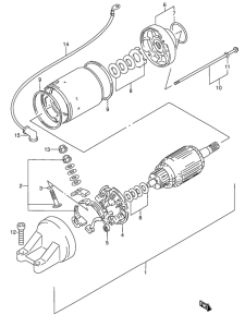 RF600 Стартерный мотор