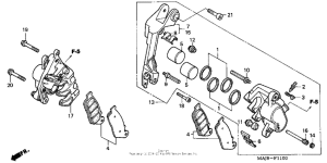 ST1100P Передний суппорт