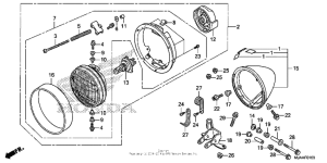 VT750CS (ABS) Headlight (1)