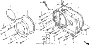 VT1100C2 Vt1100c2right crankcase cover