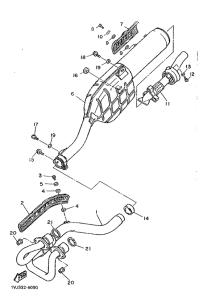 XT600Z Выхлопная система