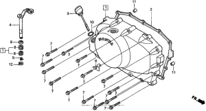 VT750C Крышка картера правая