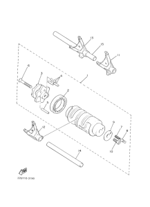 XVS650 Shift cam. fork