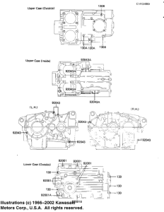 KZ250 Crankcase bolt & stud pattern