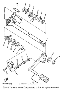 XS400RK Вал переключения