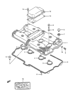 GSX-R1100 Крышка головки цилиндров