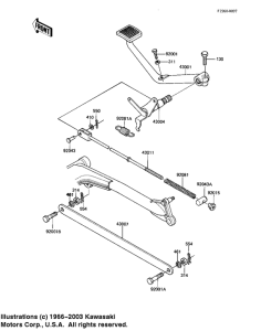 KZ1100 Педаль тормоза