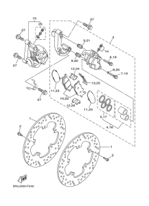 YP400A Передний суппорт