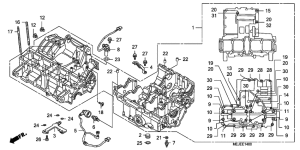 CB1300 Картер двигателя