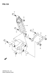GSR750 (ABS) Втулки заднего рычага