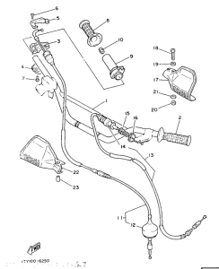IT200 Steering handle. cable