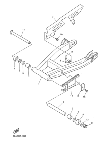 XJR1300 Rear arm. suspension