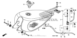 CMX250C Топливный бак