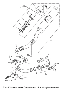 WR250F Выхлопная система