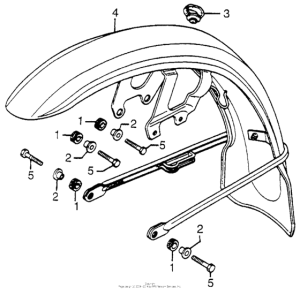 CB750 Переднее крыло