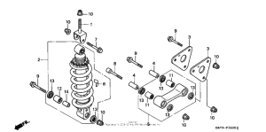 CBR1100XX Задние амортизаторы