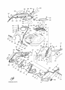 MT07A Топливный бак