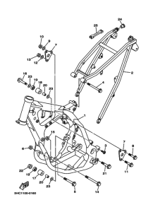 YZ250 YZ250M Frame comp
