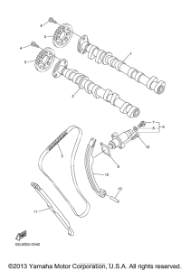 YZF-R6S Цепь механизма газораспределения