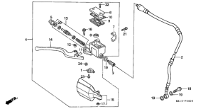 XR250R Fr. brake master cylinder