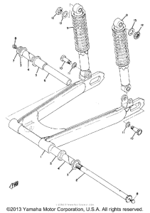 TR2 Swing arm-rear shocks