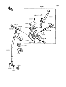 KMX80 Главный тормозной цилиндр