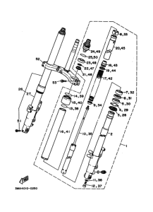 TZR250SP ﾌﾛﾝﾄﾌｵｰｸ