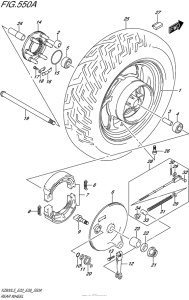 VZ800 Переднее колесо