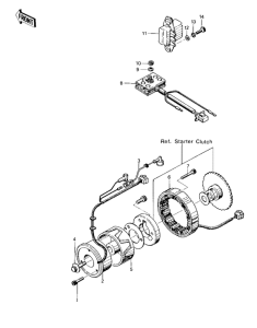 KZ400 Generator / regulator