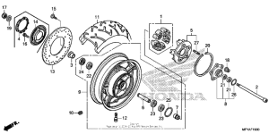 VT1300CT Переднее колесо
