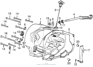 CB550 Крышка картера правая