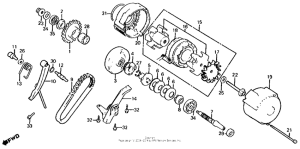 CB700SC Starter clutch + alternator