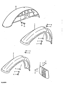 TS250 Переднее крыло
