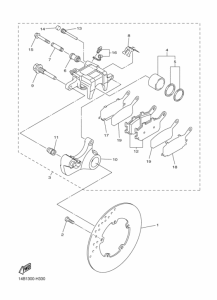 YZF-R1 Задний суппорт