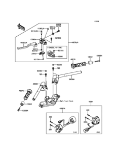 EX250 ハンドルバー
