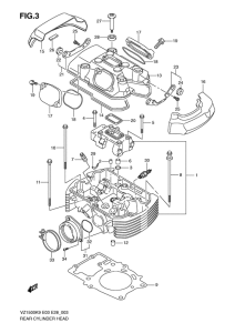 VZ1500 Задняя головка цилиндров